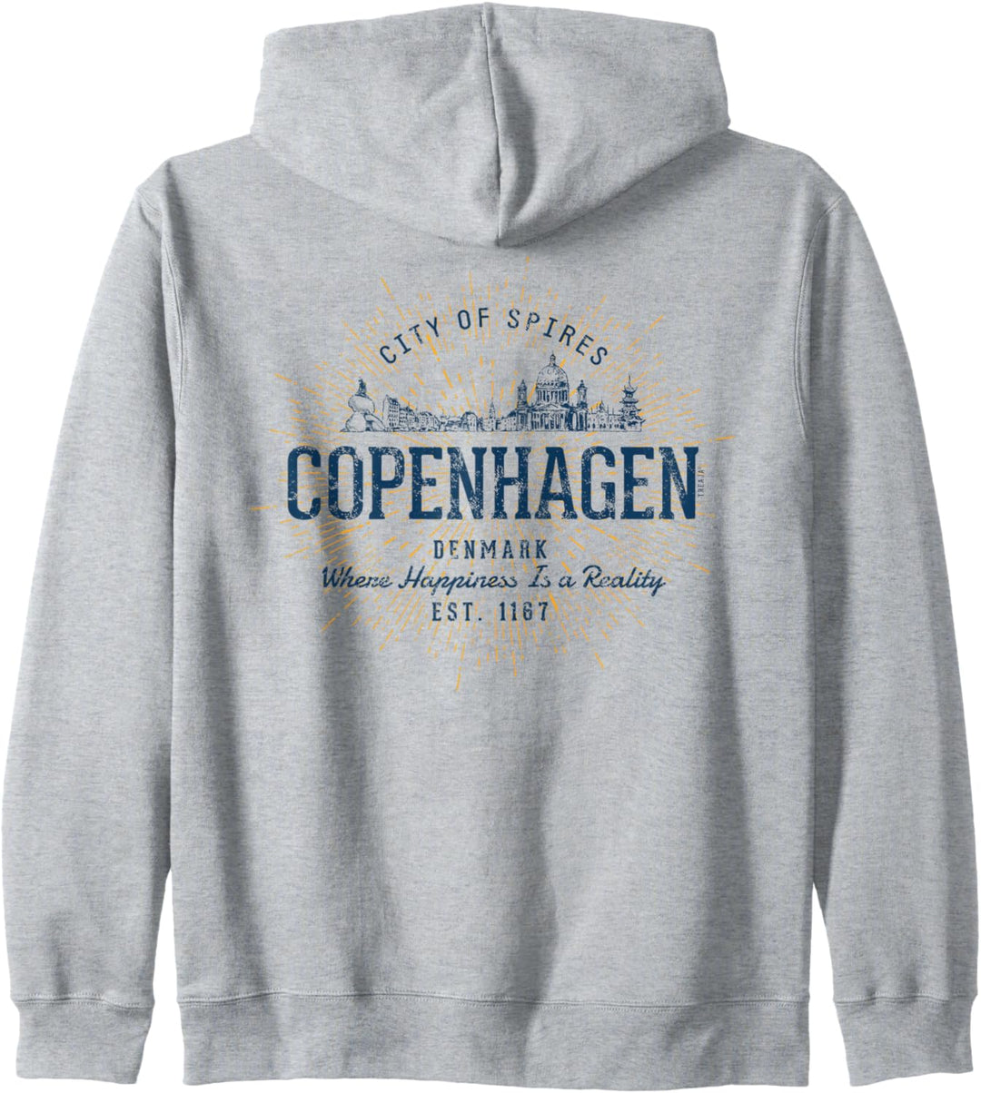 Dänemark Retro Style Vintage Kopenhagen Kapuzenjacke