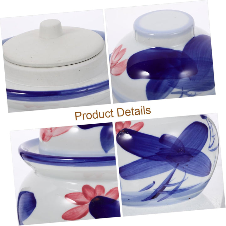 Happyyami Kimchi-Altar Chinesisches Gurkenglas Gärbehälter Onggi-Kimchi-Topf Pickle-flip-Glas Gurken