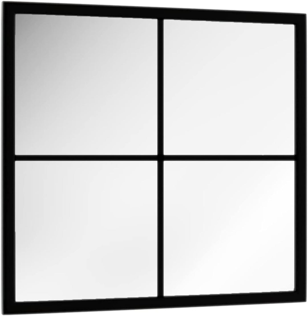 Festnight Wandspiegel Dekospiegel Barock-Stil Spiegel Schwarz Rechteckig 40x40 cm Metall 100x40 cm,