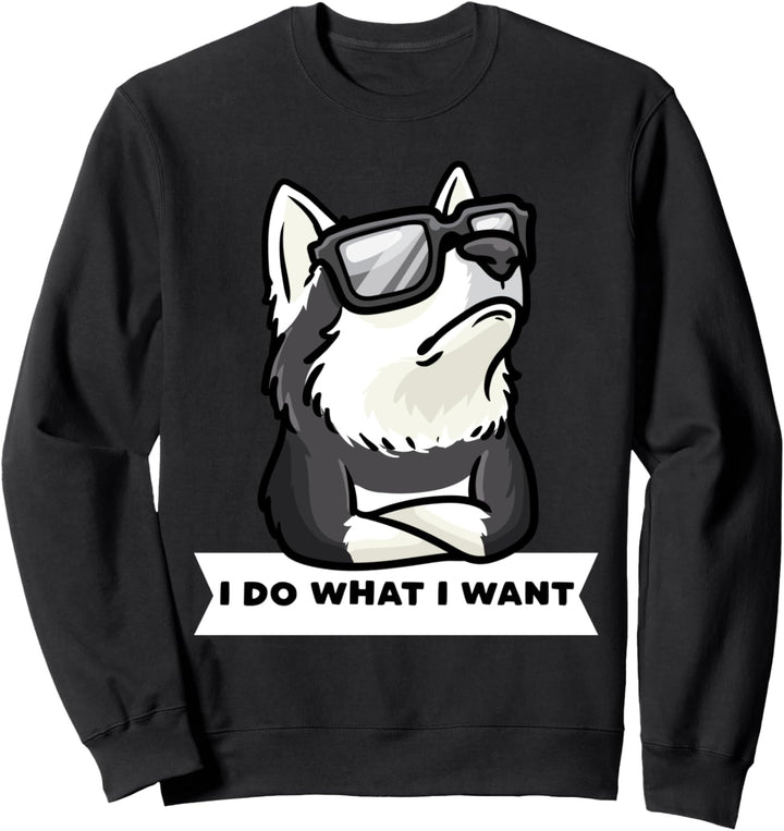 Sturer Pomsky Hund lustig Hundebesitzer Sweatshirt