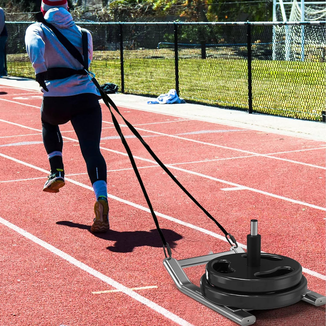 'Kipika Stainless Steel Weight Sled for Fitness Strength Training, Speed Improvement, and Athletic E
