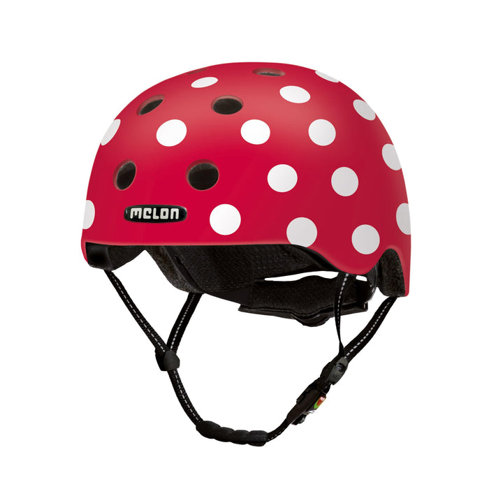 Melon »Dotty White« Leichter und Cooler Fahrradhelm für Damen, Herren und Kinder mit maximalem Schut