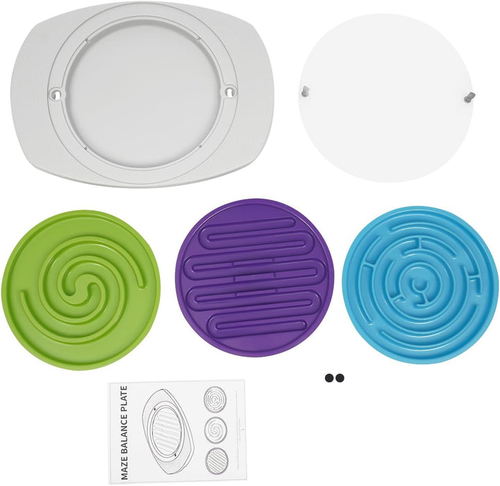 Kinder Balance Board mit Labyrinth, Geschicklichkeits- & Gleichgewichtstrainer ab 3 Jahren, fördert