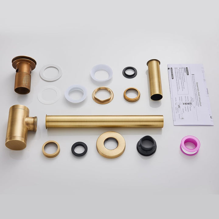 Siphon Universal für Waschbecken & Waschtisch, KEOKBON Syphon & Pop up Ventil Ablaufgarnitur mit Übe