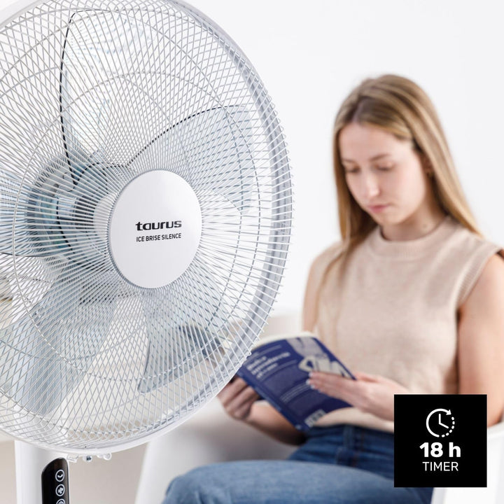 Taurus - 3-in-1 Ventilator Ice Brise Silence 24W | Flüsterleiser DC-Motor | 3 Modi | 5 Flügel | Time