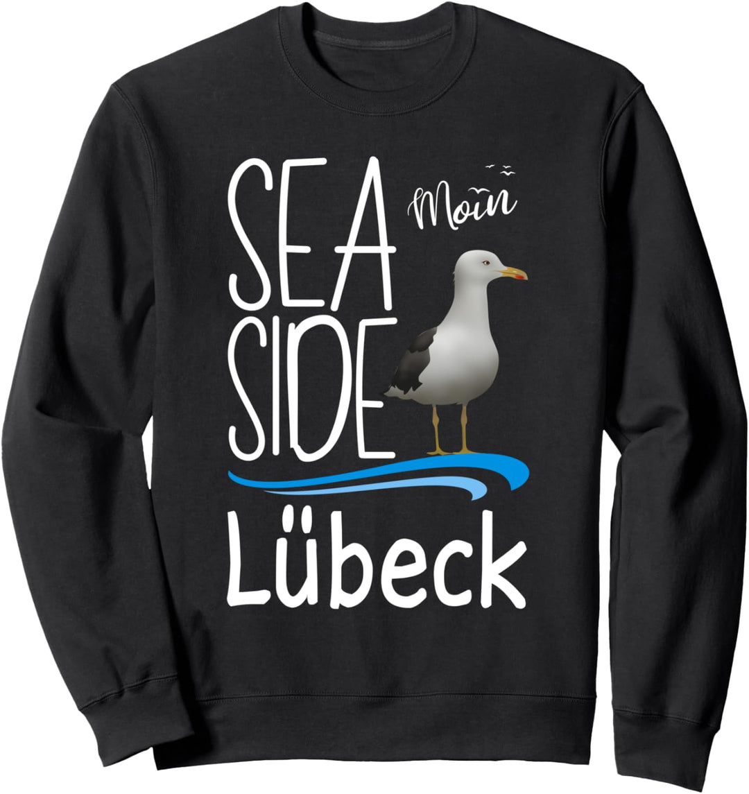 Lübeck Insel Camping Ostsee Urlaub Ostseeküste Möwe Sweatshirt