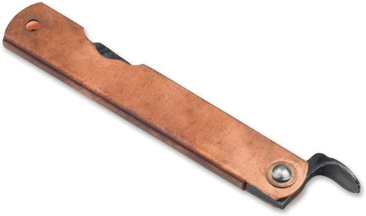 Higonokami Unisex – Erwachsene Irogane Damascus Taschenmesser, Silber, 16,5 cm