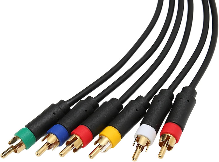 RGB RGBS Stabiles Komponenten-AV-Kabel mit Hoher Flexibilität und 4 BNC-Köpfen für NGC N64 SFC SNES-
