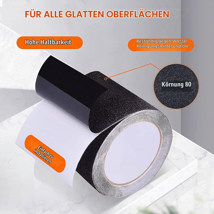 Antirutsch Klebeband, 5cm*18m Antirutsch Treppenstufen, Anti-Rutsch-Band Selbstklebend, für Drinnen/