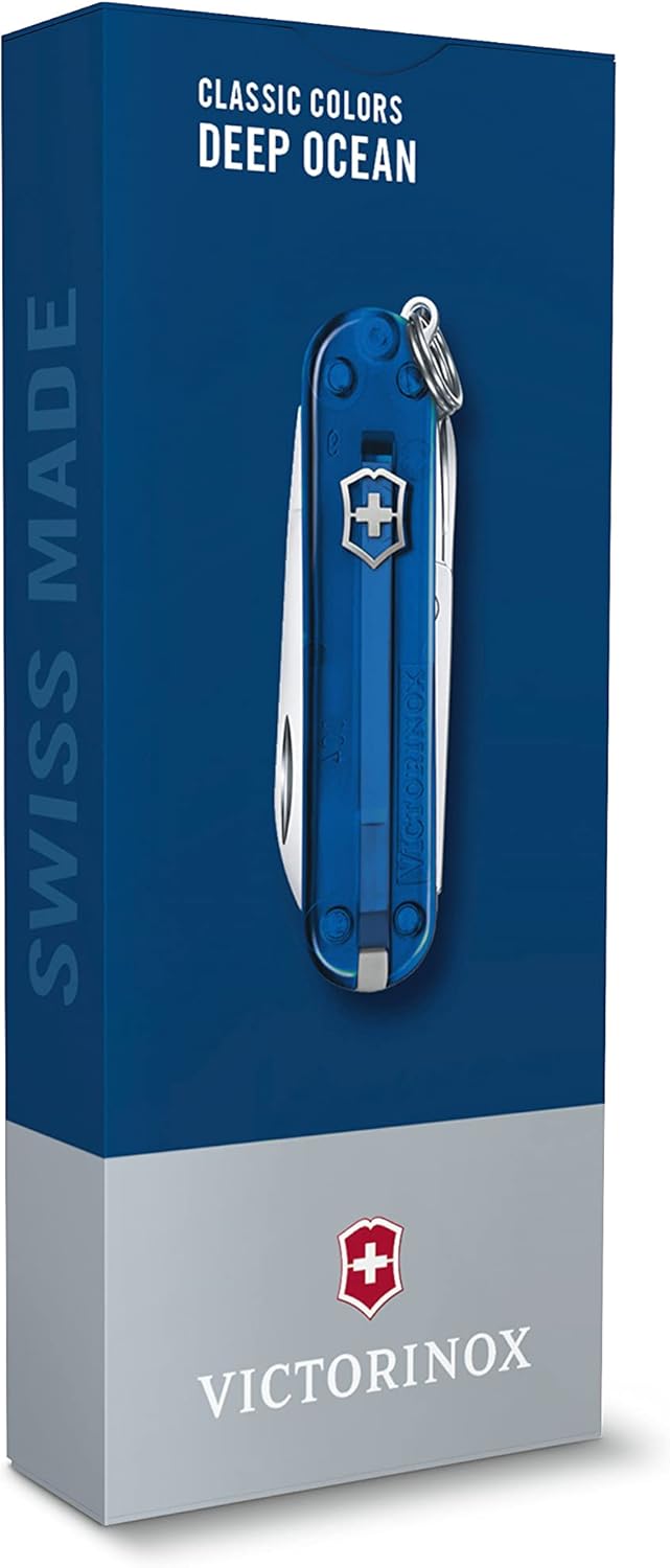 Victorinox Schweizer Taschenmesser, Klein, Classic SD, Multitool, Swiss Army Knife, Geschenk, 7 Funk