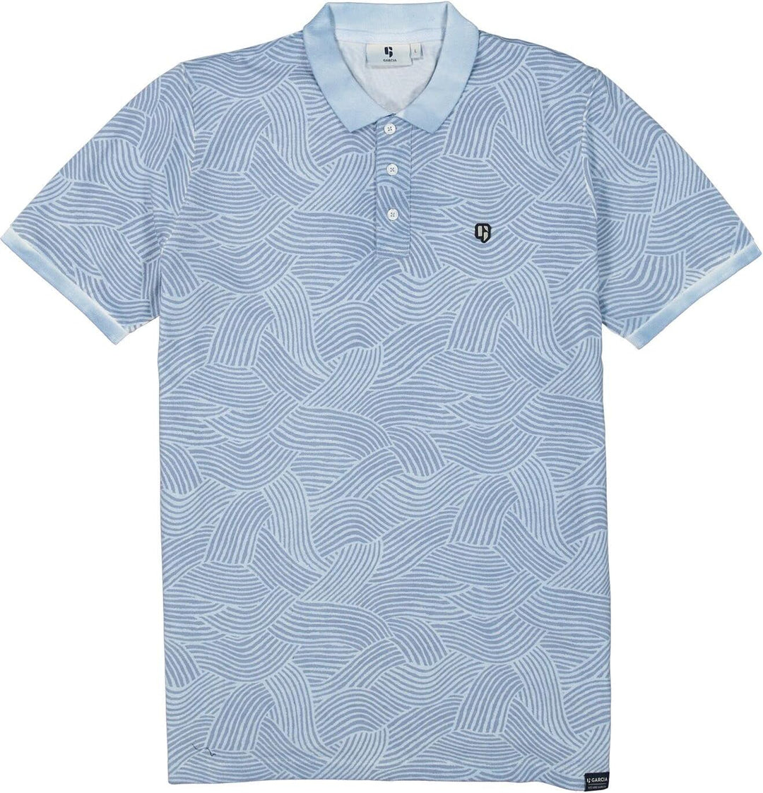 GARCIA Herren Polo, Dusty Blue