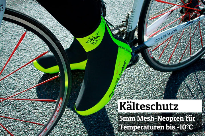 Zwölfender Classic Winddichte, wasserdichte und wärmeisolierende Neopren-Überschuhe für Herren und D