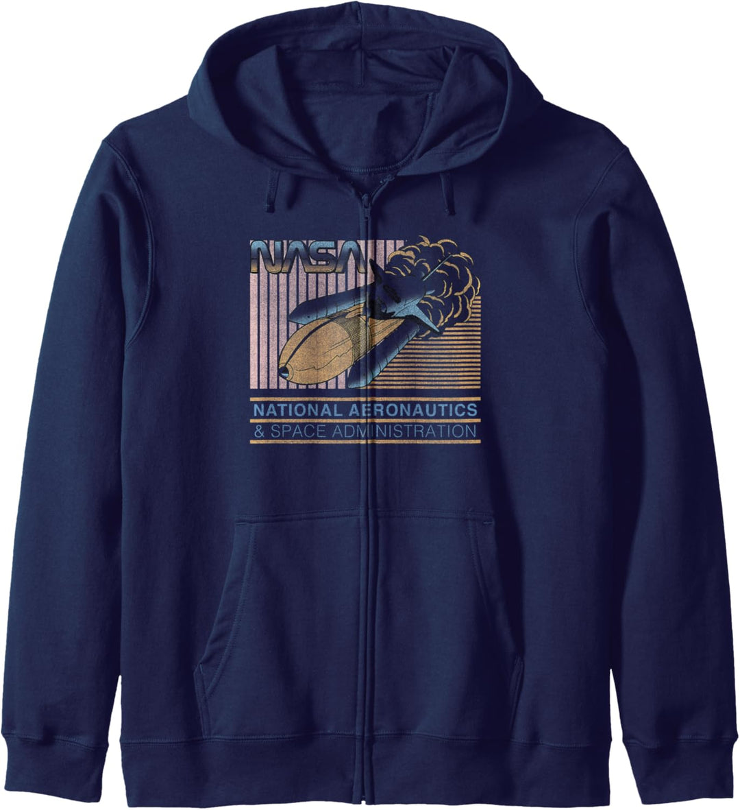 NASA Retro Pastel Kennedy Space Center Kapuzenjacke