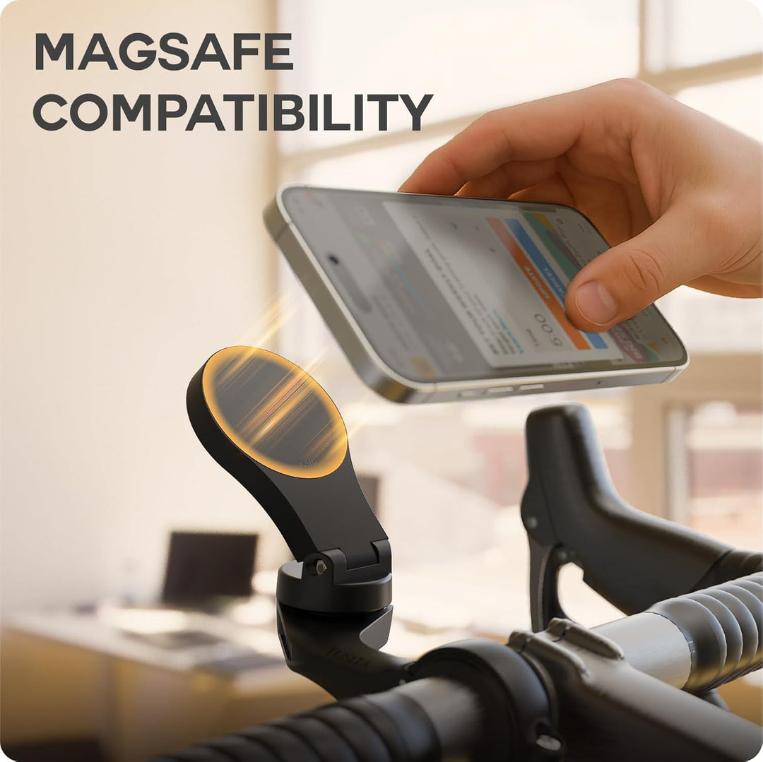 TUSITA Fahrrad Indoor Telefonhalterung Adapter für MagSafe Geräte Kompatibel mit Garmin Halterung