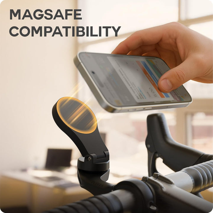 TUSITA Fahrrad Indoor Telefonhalterung Adapter für MagSafe Geräte Kompatibel mit Garmin Halterung