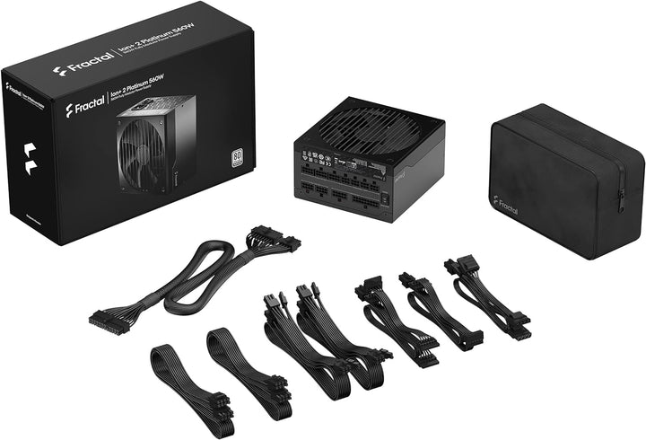Fractal Design Ion+ 2 Platinum 560W 80 Plus Platinum Certified 560W Full Modular Compact ATX Power S