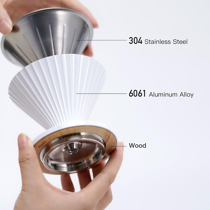 Pour Over Coffee Dripper Drip Coffee Pour Over Maker With Night Light Customized Blossom Coffee Trun