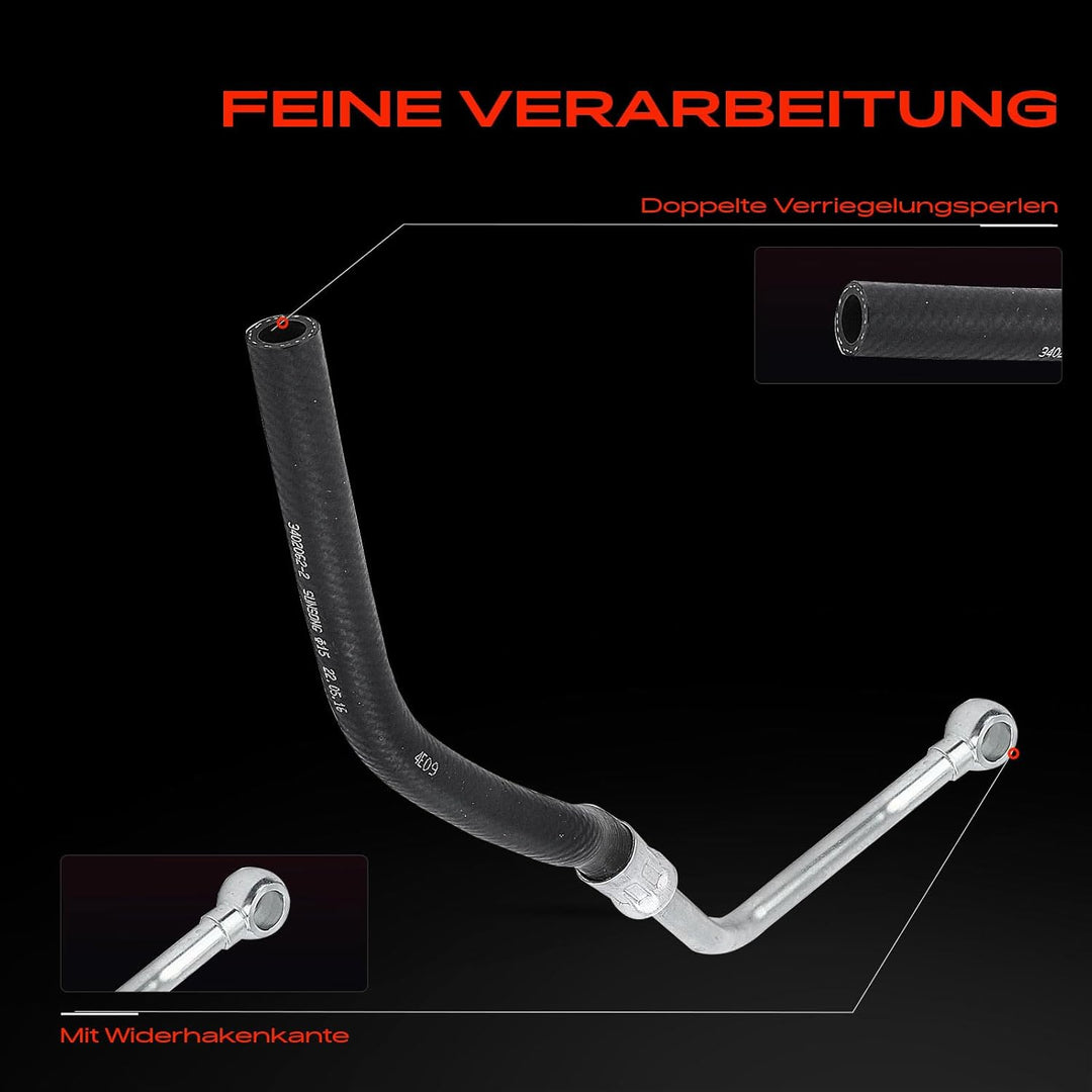 Frankberg Hydraulikschlauch Lenkung Benzin Kompatibel mit 7er E38 735 740 3.5L 4.4L 1996-2001 Replac
