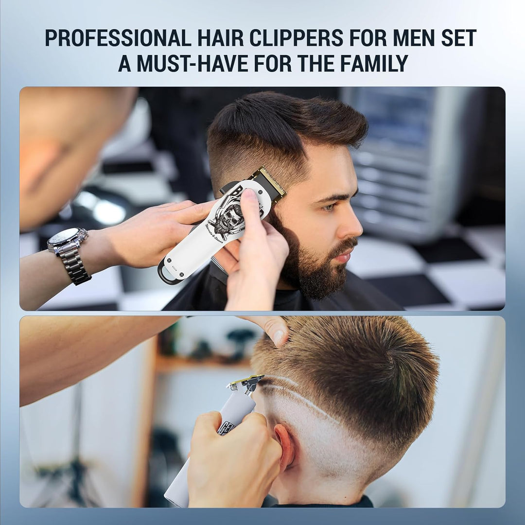 BESTBOMG Haarschneidemaschine Profi Haarschneider Herren Haartrimmer Bartschneider Barttrimmer Präzi