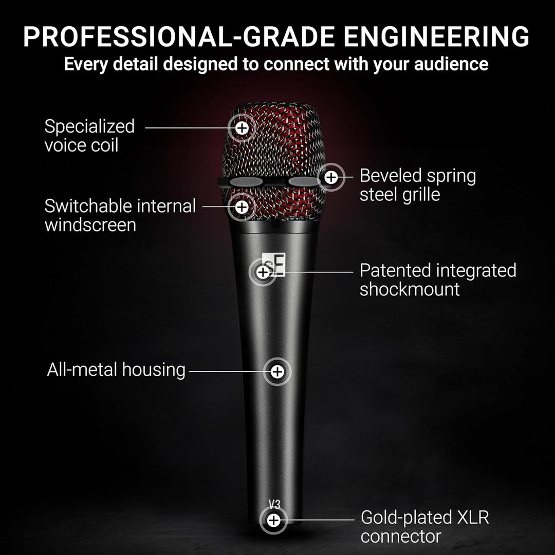 SE ELECTRONICS V3 Vocal Mic Mehrfarbig, Mehrfarbig