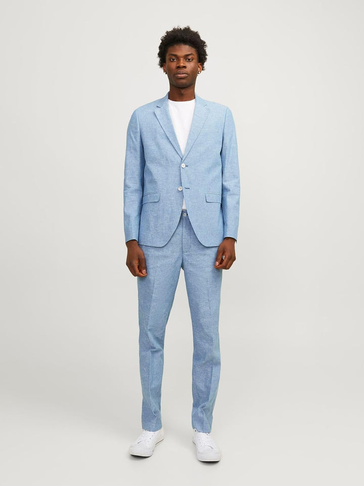 JACK & JONES Herren Jprriviera Linen Blazer Slim Fit Sn Slim Fit Blazer 48 Troposphere/Fit:slim Fit,