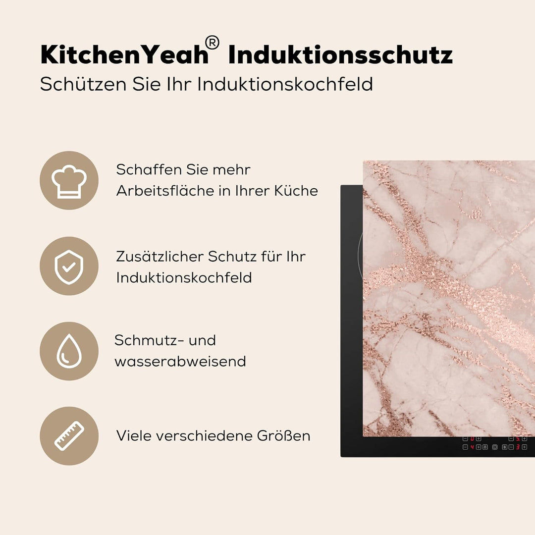 Herdabdeckplatte Einteilig Herdabdeckung Abdeckplatte für Ceranfeld Abdeckung Induktionskochfeld Auf