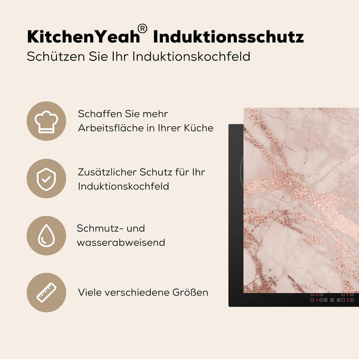 Herdabdeckplatte Einteilig Herdabdeckung Abdeckplatte für Ceranfeld Abdeckung Induktionskochfeld Auf