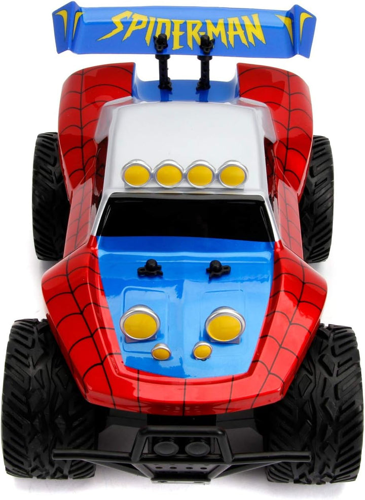 Jada Toys 253228000 Spider Marvel RC Spiderman, Buggy, Ferngesteuertes Auto, Turbofunktion, 2-Kanal
