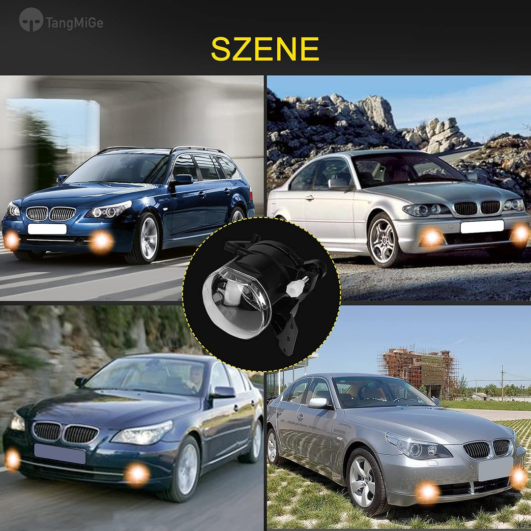 TangMiGe Nebelscheinwerfer für BMW (E90 E91 E46 E60 E61 E63 E64 E83) 3er 5er 6er X3, 01/2003-12/2012
