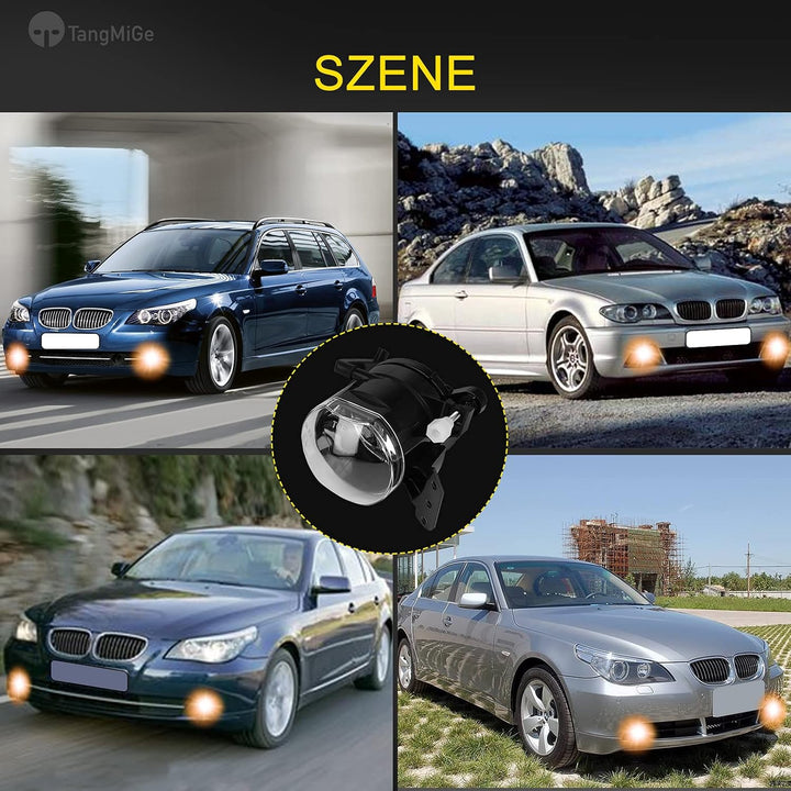 TangMiGe Nebelscheinwerfer für BMW (E90 E91 E46 E60 E61 E63 E64 E83) 3er 5er 6er X3, 01/2003-12/2012