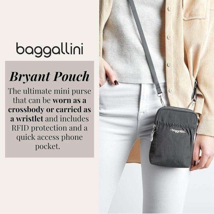 Baggallini Rfid Bryant Pouch Rfid Bryant Pouch Midnight Blossom, Midnight Blossom