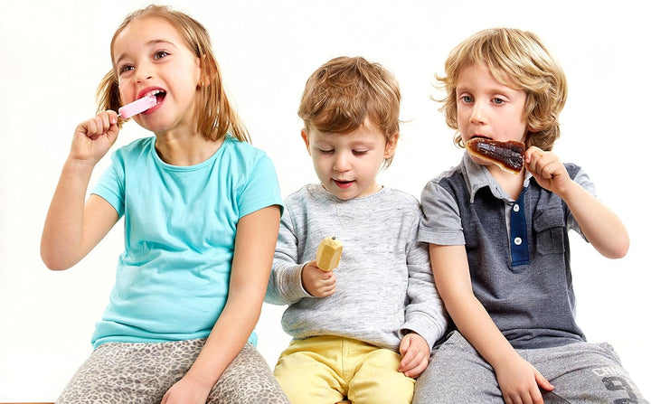 Lékué Set mit 4 klassischen Eisformen aus Silikon, 11,5 cm, 55 ml Set mit 4 Einheiten, Set mit 4 Ein