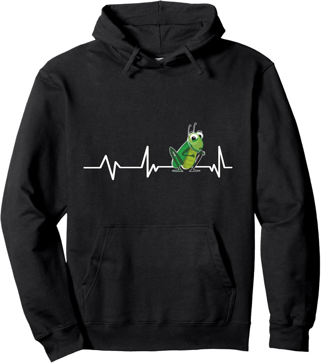 Heuschrecke Herzschlag Geschenk Grasshüpfer Pullover Hoodie