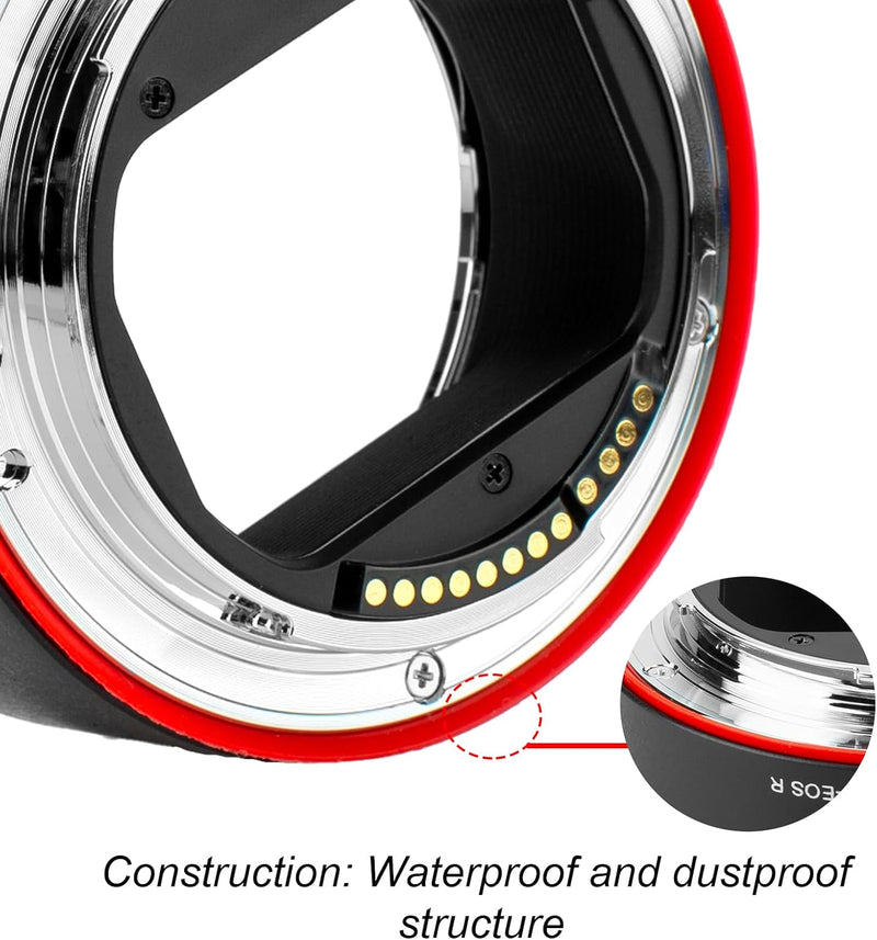 Meike Metall-Objektivadapter EF-EOSR Autofokus Mount Konverter für Canon EF/EF-S Objektiv auf EOS-R