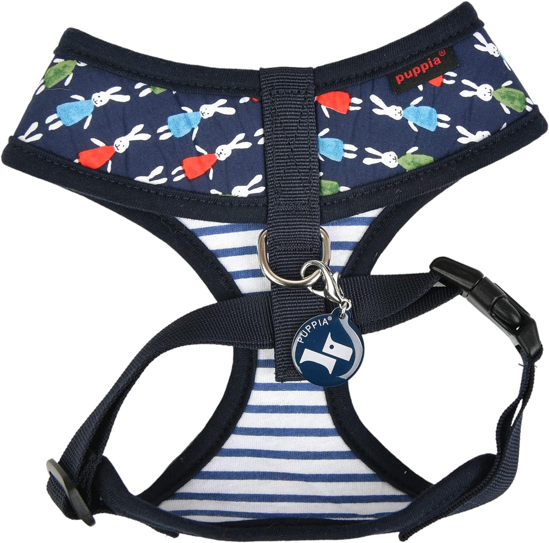 Puppia Hundegeschirr - Mollie Geschirr A – für kleine und mittelgrosse Hunde navy L, navy L