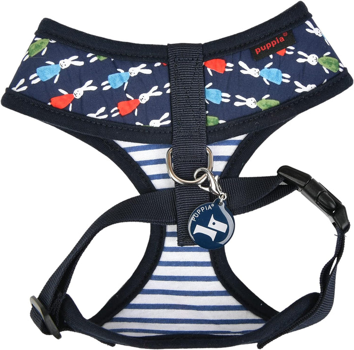 Puppia Hundegeschirr - Mollie Geschirr A – für kleine und mittelgrosse Hunde navy L, navy L