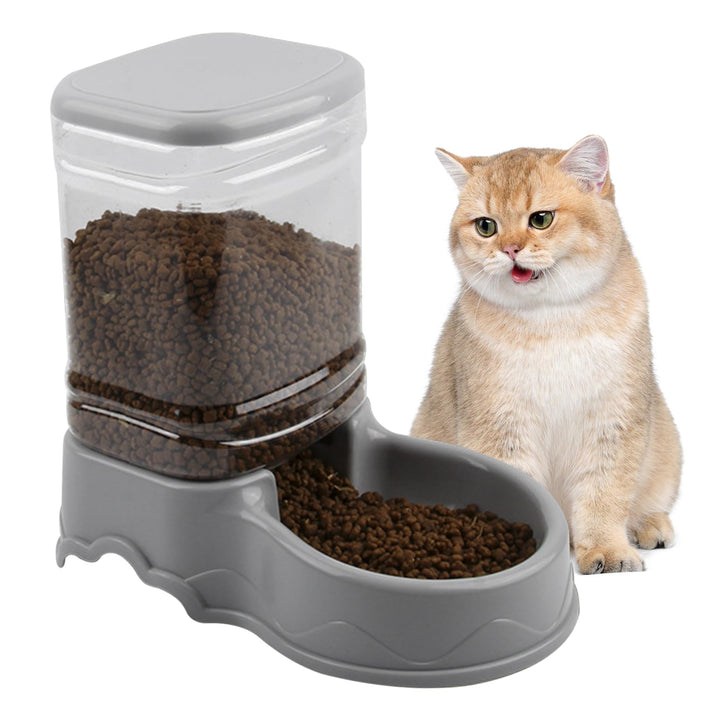 Automatische Katzenfuttermittel, 3,5L abnehmbare Katzenfutterspender, leckere Haustierfutter für kle