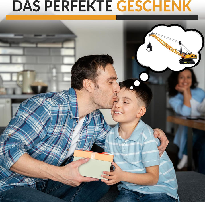 Raupenbagger Kettenbagger Baustellenfahrzeug Metall Kunststoff mit Rückzugsfunktion und Drehmechanis