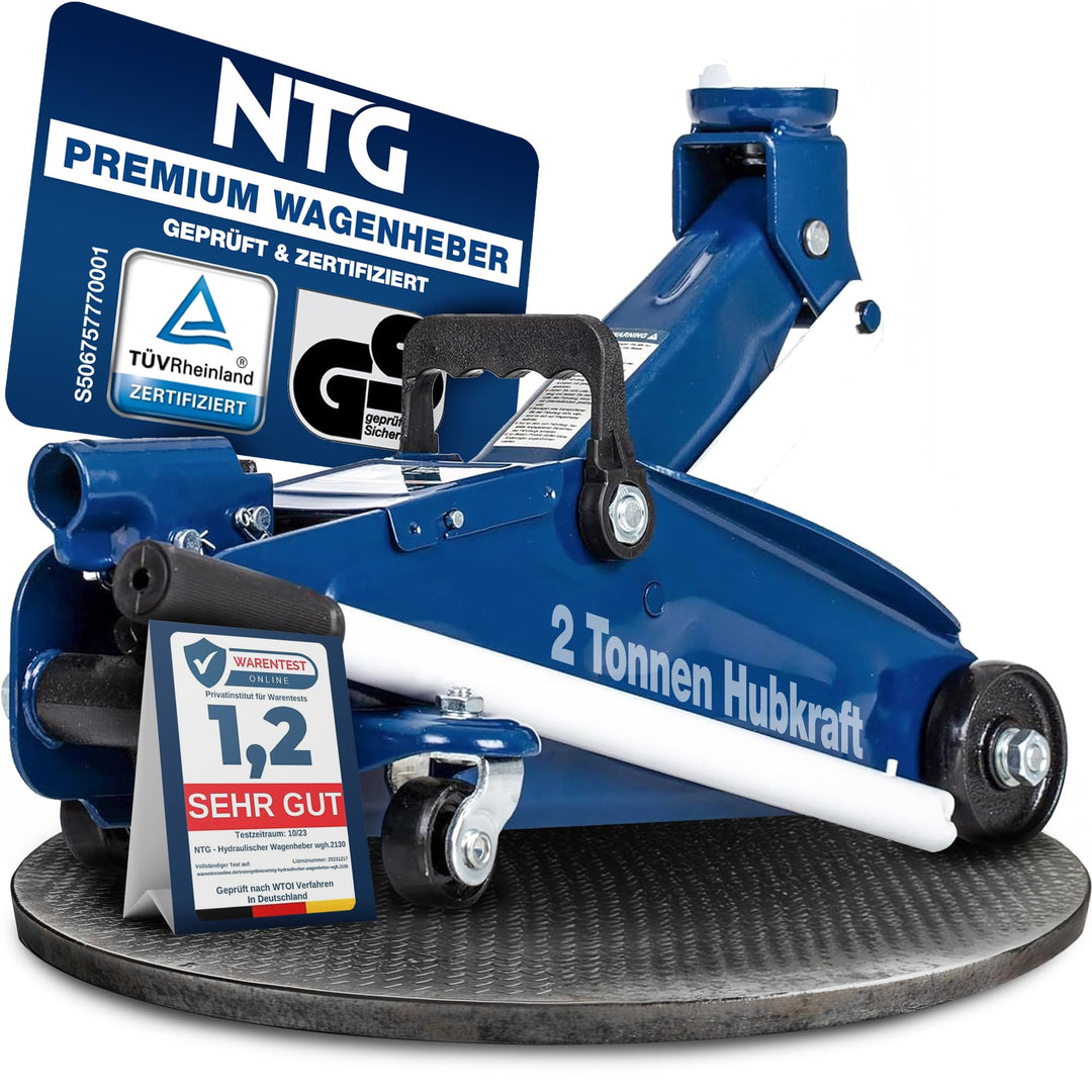 NTG Hydraulischer Wagenheber Rangierwagenheber 2to 2000kg 130-330 mm KFZ PKW Werkstatt Reifenwechsel