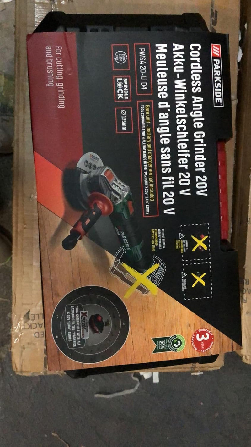 Akku Winkelschleifer PWSA B3 X20V (mit Akku und Ladegerät, im Transportkoffer)