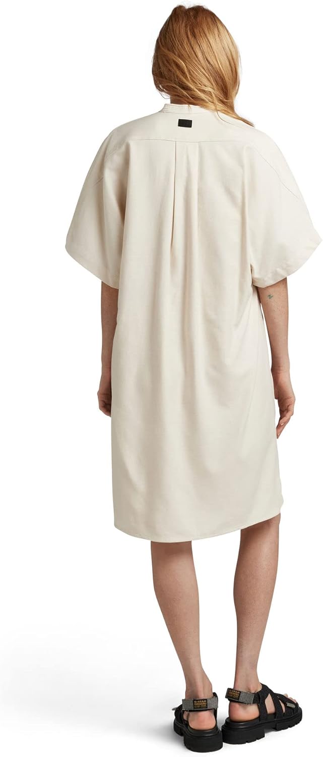 G-STAR RAW Damen Comfy Tunic Kleid Dresses L Beige (Ecru D22873-d299-159), L Beige (Ecru D22873-d299