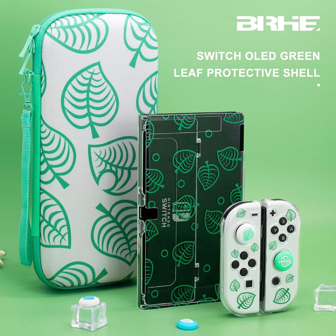 BRHE Case Switch Tasche für Nintendo Switch OLED mit Schutzhülle, Animal Crossing Switch Schutzhüll