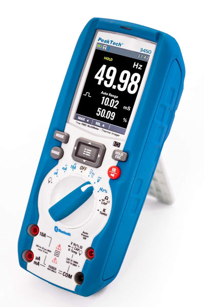 PeakTech 3450 – True RMS Digital Multimeter mit Wärmebildkamera, Bluetooth und TFT Grafik-Display, P