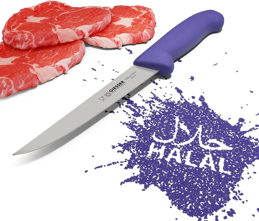 Giesser seit 1776 - Made in Germany - Ausbeinmesser 15 cm Halal, lila, nachhaltiger griff, rutschfes