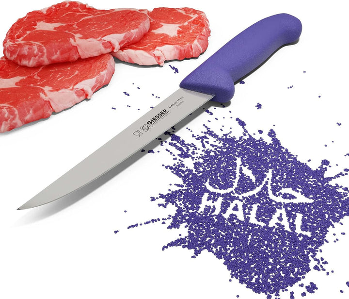 Giesser seit 1776 - Made in Germany - Ausbeinmesser 15 cm Halal, lila, nachhaltiger griff, rutschfes