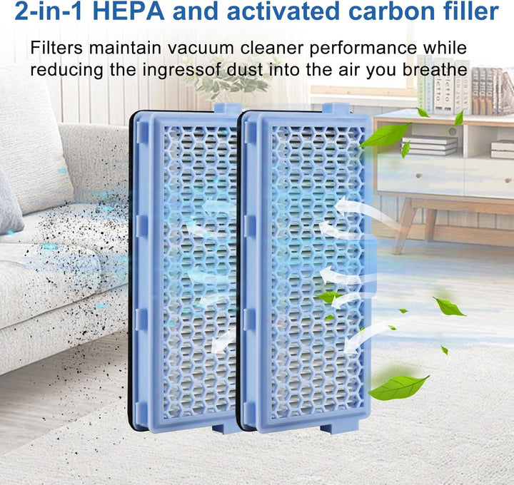 3 Sätze Hepa Filter Staubsauger für Miele Compact C1 & C2, Complete C2 & C3, S8340, Hepa Filters für