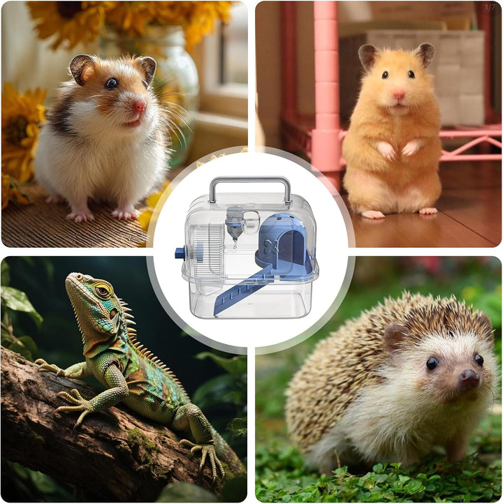 Transportbox Für Kleintiere, Transportbox Hamster, Transportkäfig, Hamsterkäfig Mit Viel Zubehör Was
