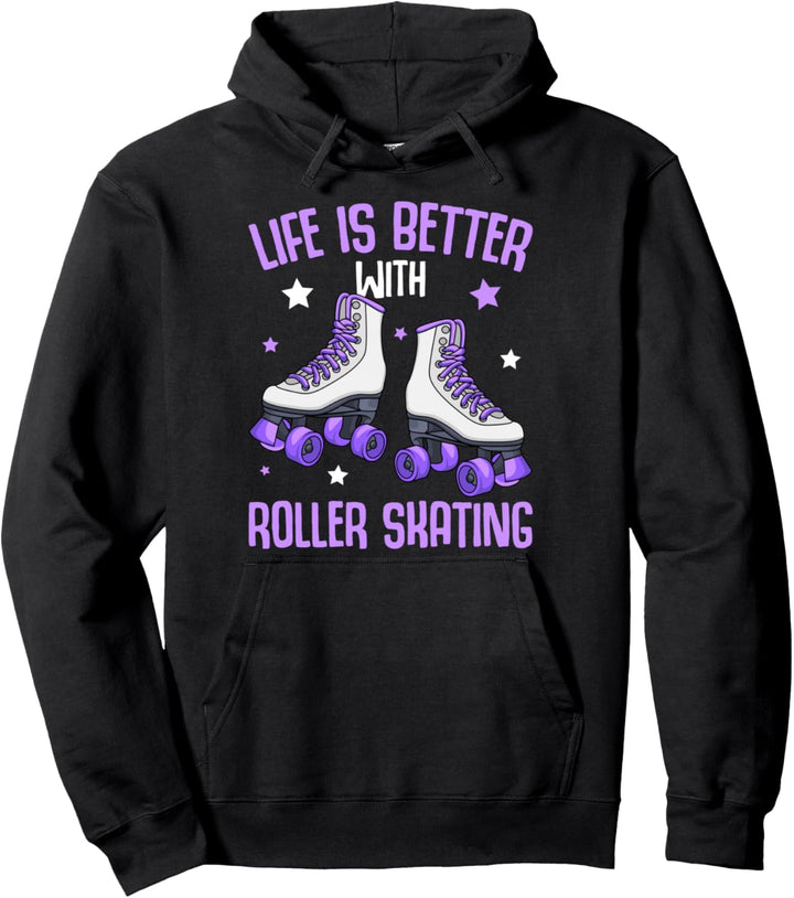 Rollschuhe Mädchen Roller Girl Rollschuh Roller Skates Pullover Hoodie
