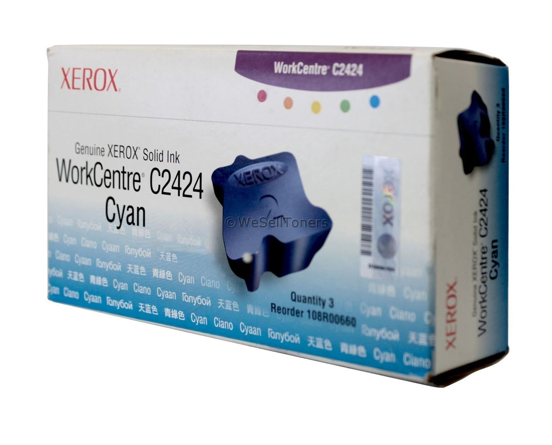 Xerox 108R00660 WorkCentre C2424 colorstix Standardkapazität 3 x 1.133 Seiten 3er-Pack, cyan