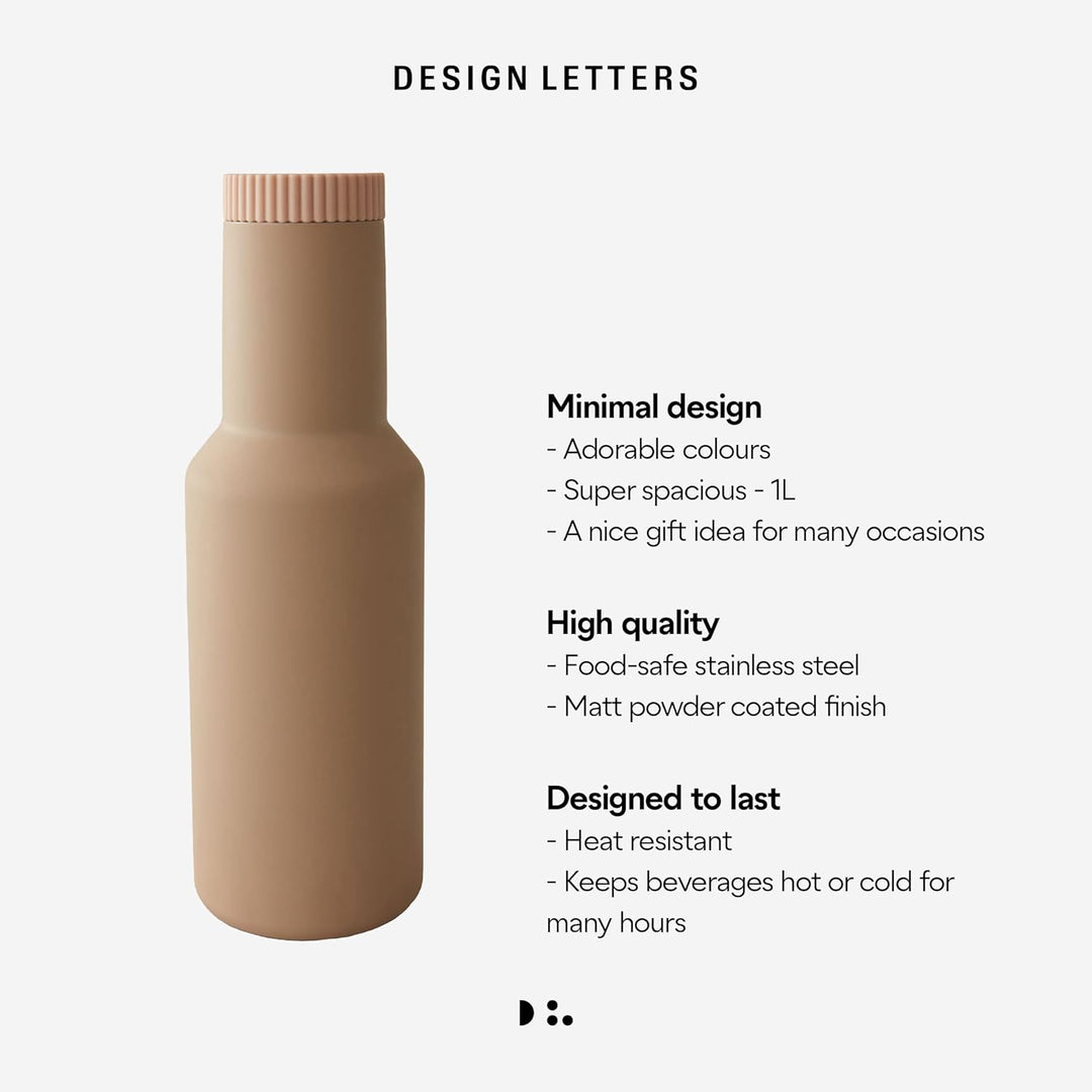 Design Letters Karaffe | Verwenden Sie die Karaffe als thermoskanne, To go becher, Camping becher |